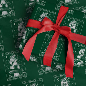 Frog Meme Wrapping Paper Roll Thats It Youre Going In The Soup Funny Weirdcore TS10 Green Print Your Wear