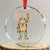 Frog Resist Crystal Glass Ornament Raised Fist Protest Fighter Retro Graphic - Print Your Wear