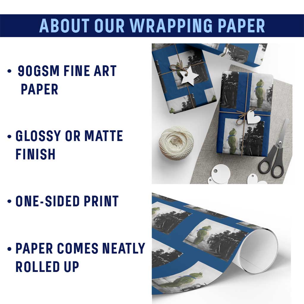 Frog Resist Wrapping Paper Roll Free Portland Oregon Freedom Fighters TS02 Print Your Wear