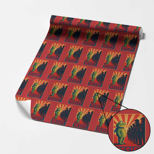 Frog Resist Wrapping Paper Roll Free Portland Oregon Poster Graphic Freedom Fighters TS02 Red Print Your Wear