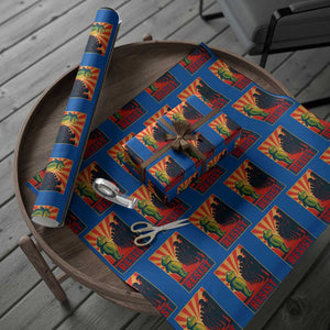 Frog Resist Wrapping Paper Roll Free Portland Oregon Poster Graphic Freedom Fighters TS02 Blue Print Your Wear