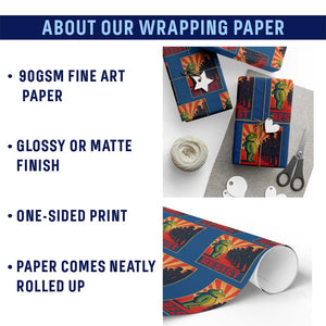 Frog Resist Wrapping Paper Roll Free Portland Oregon Poster Graphic Freedom Fighters TS02 Print Your Wear