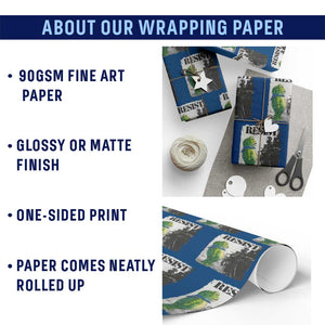 Frog Resist Wrapping Paper Roll Portland Frog Activist Protest City Art TS11 Print Your Wear
