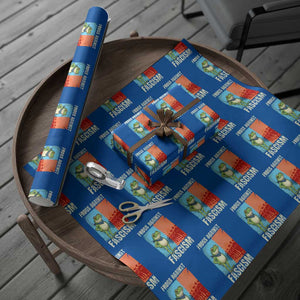 Frogs Against Fascism Wrapping Paper Roll Portland Protest Vintage Meme Gift TS12 Blue Print Your Wear