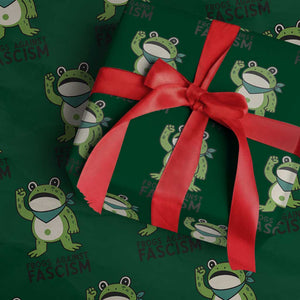 Frogs Against Fascism Wrapping Paper Roll Portland Resist Protest Antifascist TS02 Green Print Your Wear