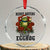 Frogs Resist Christmas Crystal Glass Ornament Portland Frog Activist America Political 2025 - Print Your Wear
