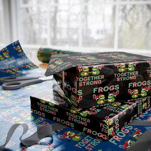 Frogs Together Strong Wrapping Paper Roll Funny Portland Xmas Resist Gift TS12 Black Print Your Wear