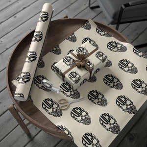 Fuck Melanoma Skull Typography Wrapping Paper Roll Skin Cancer Warrior TS12 Beige Print Your Wear