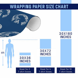 Fun Hand Boop Nose Bigfoot Cat Wrapping Paper Roll Sasquatch Full Moon TS10 Print Your Wear