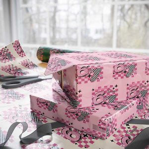 Funny 13th Birthday Official Teenager Wrapping Paper Roll 6+7 13 Year Old Kids Girls Pink Checkered 67 Meme TS10 Light Pink Print Your Wear