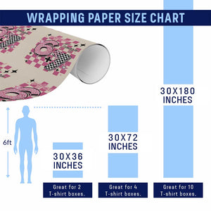 Funny 13th Birthday Official Teenager Wrapping Paper Roll 6+7 13 Year Old Kids Girls Pink Checkered 67 Meme TS10 Print Your Wear