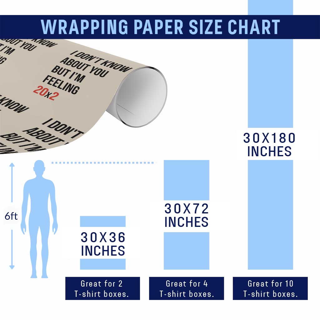 Funny 40th Birthday Pop Culture Lyric Parody Wrapping Paper Roll Im Feeling 20x2 40 Years Old Milestone Bday Gag Gift