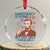 Funny 4th of July Satire Crystal Glass Ornament Democracy Is Dying But Hey Nice Fireworks Abe Lincoln - Print Your Wear