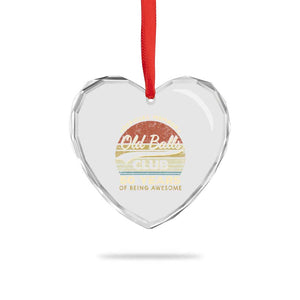 Funny 50th Birthday Heart Crystal Glass Ornament Retro Old Balls Club 50 Years Of Awesome Gag Gift TS10 Print Your Wear