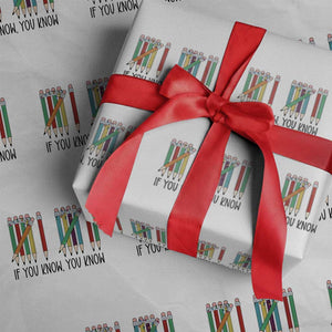 Funny 6 7 Pencil Humor Wrapping Paper Roll If You Know You Know Six Seven Joke TS02 White Print Your Wear