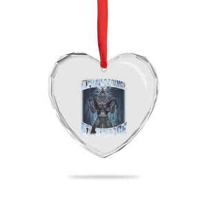 Funny 67 Alpha Wolf Heart Crystal Glass Ornament Alpha Loading 67 Savage Six Seven Gen Z Meme TS11 Print Your Wear