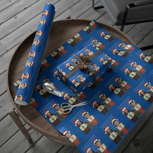 Funny 67 Christmas Movie Wrapping Paper Roll Six Seven Wet Bandits Home Xmas Alone TS11 Blue Print Your Wear