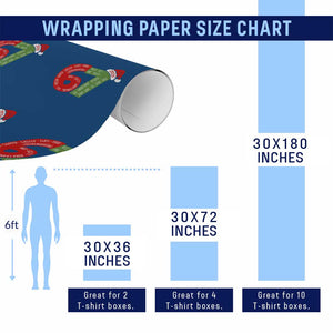 Funny 67 Christmas Wrapping Paper Roll Rizz Aura Farming Bussin Six Seven Meme Gen Alpha TS11 Print Your Wear