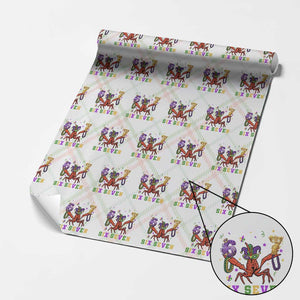 Funny 67 Crawfish Mardi Gras Wrapping Paper Roll Six Seven Meme TS12 Christmas Plaid Print Your Wear