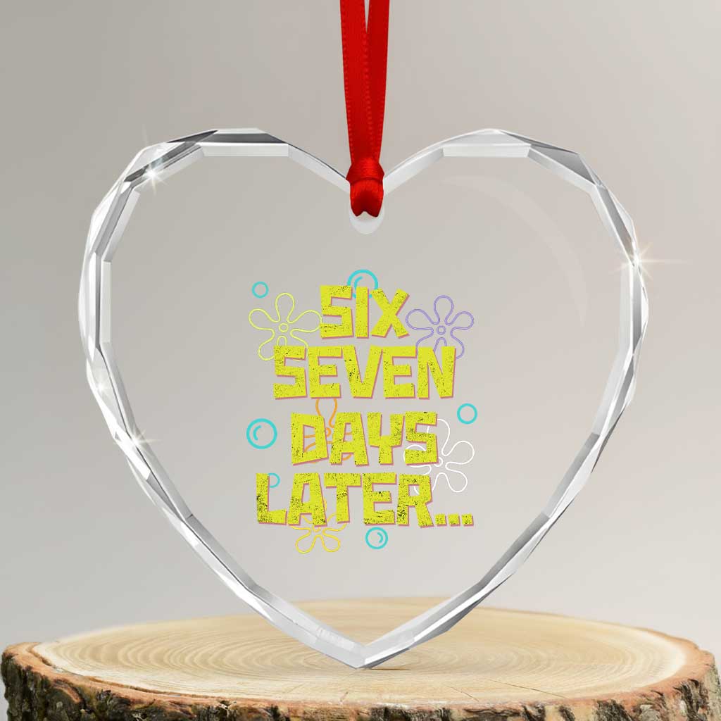 Funny 67 Days Later Heart Crystal Glass Ornament 67 Days Of School Meme Teacher TS11 Transparent Glass 3'' Heart Print Your Wear