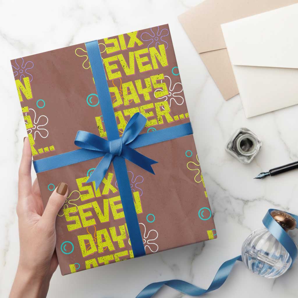 Funny 67 Days Later Wrapping Paper Roll 67 Days Of School Meme Teacher TS11 Mocha Print Your Wear