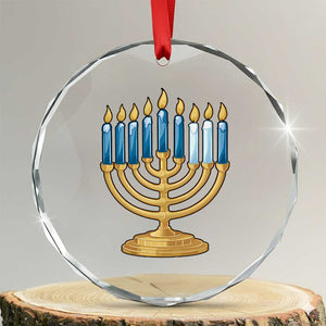 Funny 67 Hanukkah Crystal Glass Ornament Chanukah Menorah Sixth Seventh Night TS11 Transparent Glass 3'' Circle Print Your Wear