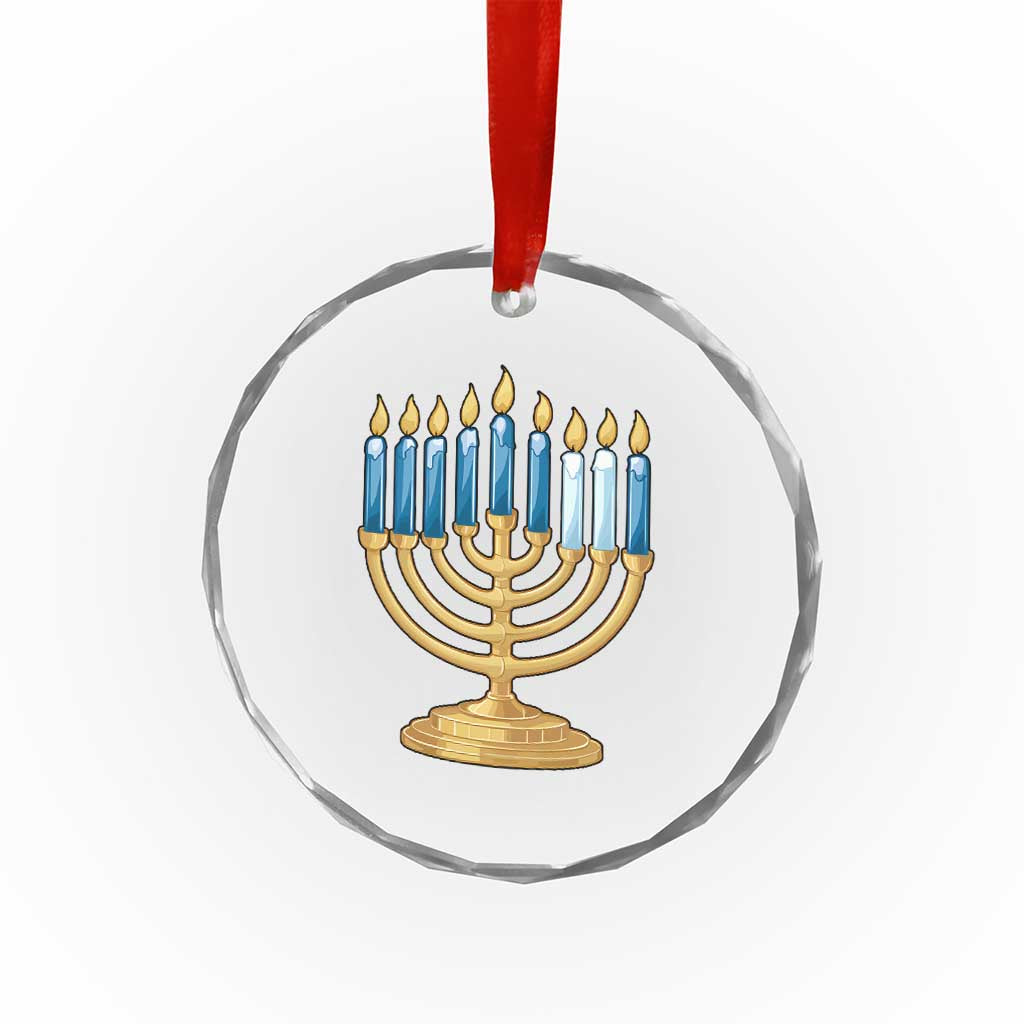 Funny 67 Hanukkah Crystal Glass Ornament Chanukah Menorah Sixth Seventh Night TS11 Print Your Wear