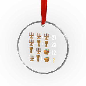 Funny 67 Kwanzaa Math Crystal Glass Ornament Six Seven Meme Kinara Candles African American Christmas TS11 Print Your Wear