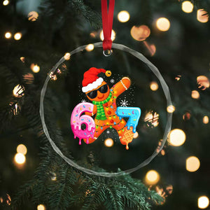 Funny 67 Meme Gingerbread Christmas Crystal Glass Ornament Six Seven Ice Cream Drip Boys TS10 Print Your Wear