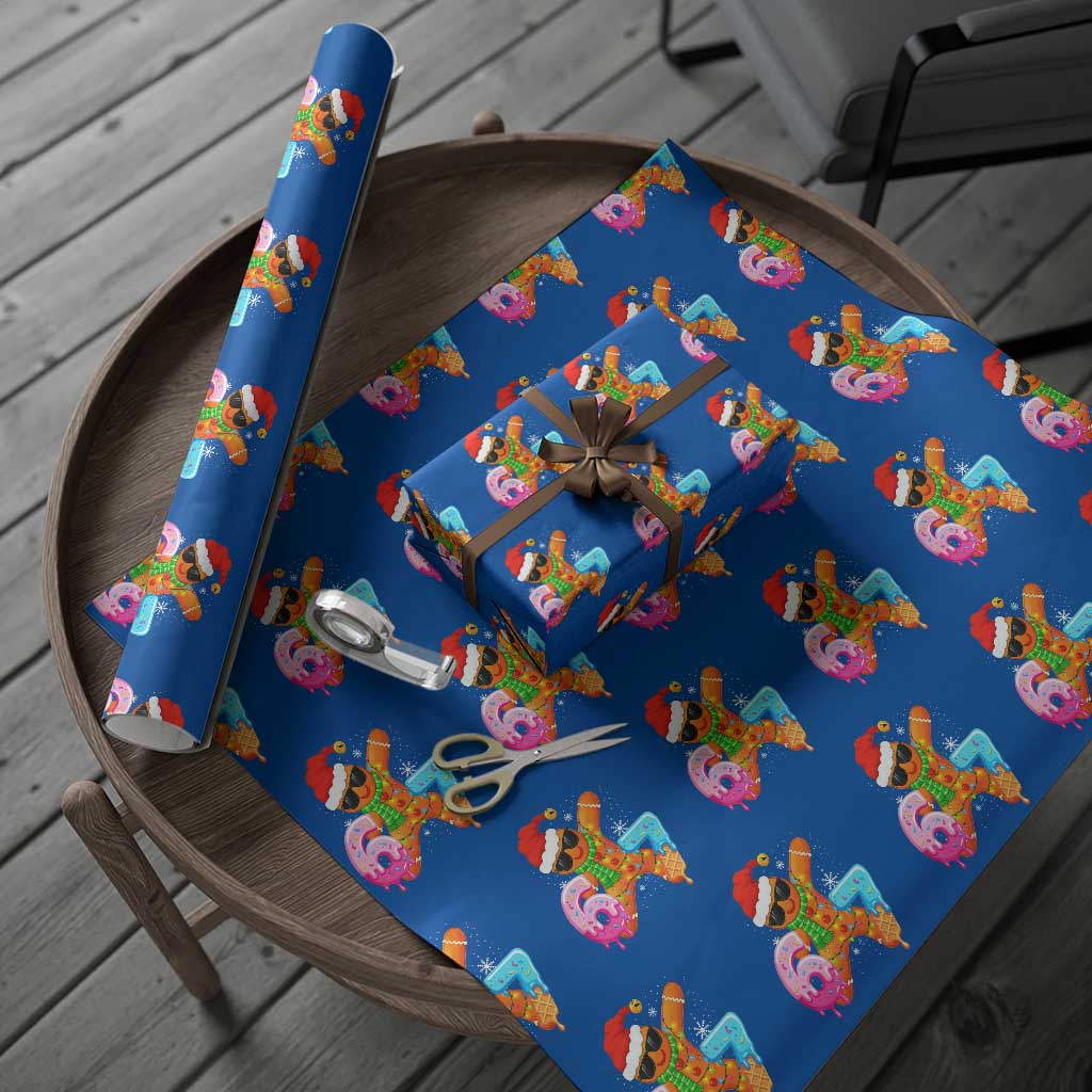 Funny 67 Meme Gingerbread Christmas Wrapping Paper Roll Six Seven Ice Cream Drip Boys TS10 Blue Print Your Wear