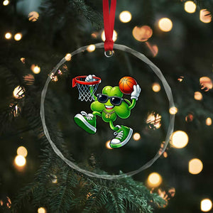 Funny 67 Meme Six Seven Basketball Shamrock St Patricks Day Crystal Glass Ornament TS11 Print Your Wear