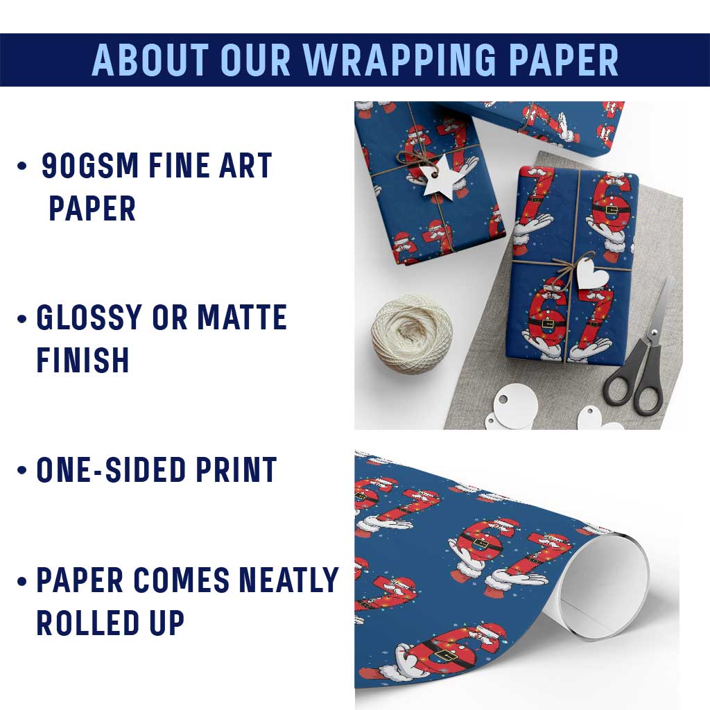 Funny 67 Meme Wrapping Paper Roll Christmas Party Holiday Gag Gift TS12 Print Your Wear