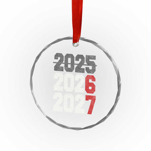 Funny 67 New Year Crystal Glass Ornament Happy New Year 2026 2027 Sports Jersey Number TS11 Print Your Wear