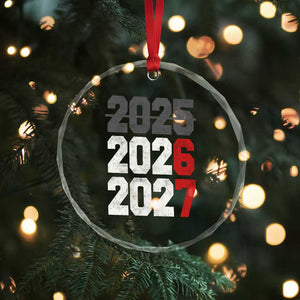 Funny 67 New Year Crystal Glass Ornament Happy New Year 2026 2027 Sports Jersey Number TS11 Print Your Wear