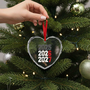 Funny 67 New Year Heart Crystal Glass Ornament Happy New Year 2026 2027 Sports Jersey Number TS11 Print Your Wear