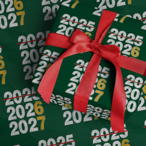 Funny 67 New Year Wrapping Paper Roll Happy New Year 2026 2027 Six Seven Meme TS11 Green Print Your Wear