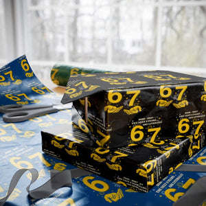 Funny 67 New Year Wrapping Paper Roll The Next Two Years Are Literally 2026 And 2027 Fireworks TS11 Black Print Your Wear