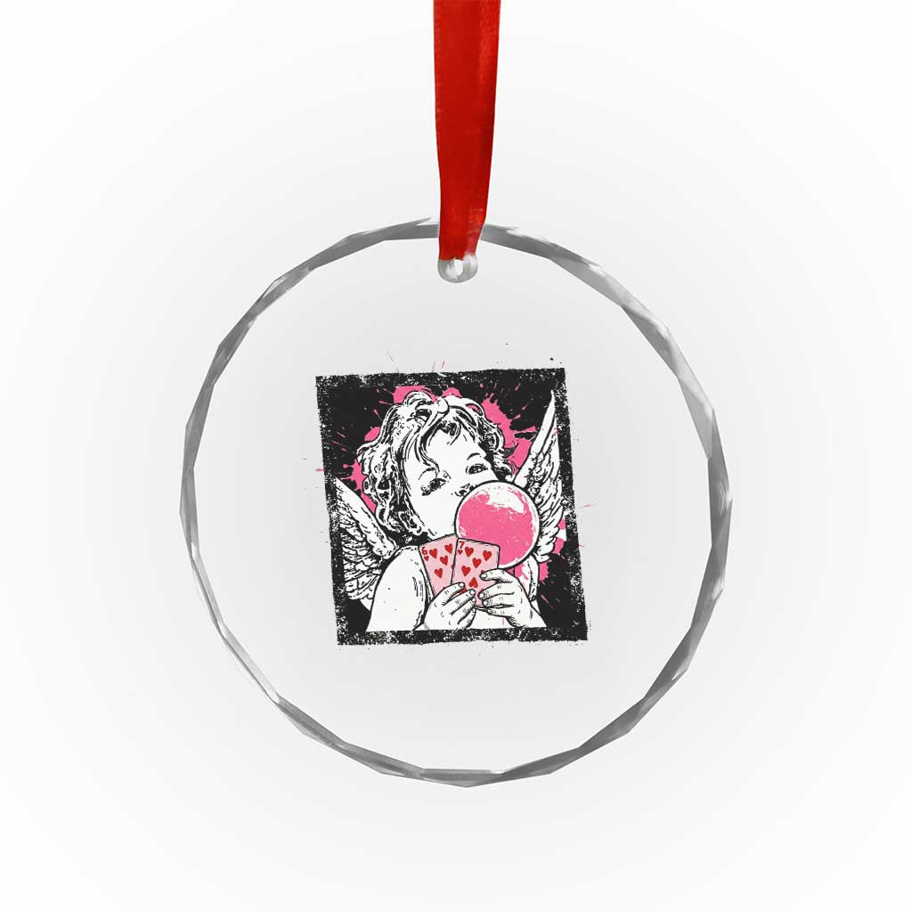 Funny 67 Valentines Crystal Glass Ornament Cupid Playing Cards Six Seven TS14 Print Your Wear