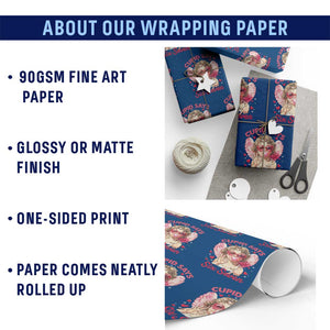 Funny 67 Valentines Day Wrapping Paper Roll Cupid Say Six Seven 67 Meme TS11 Print Your Wear