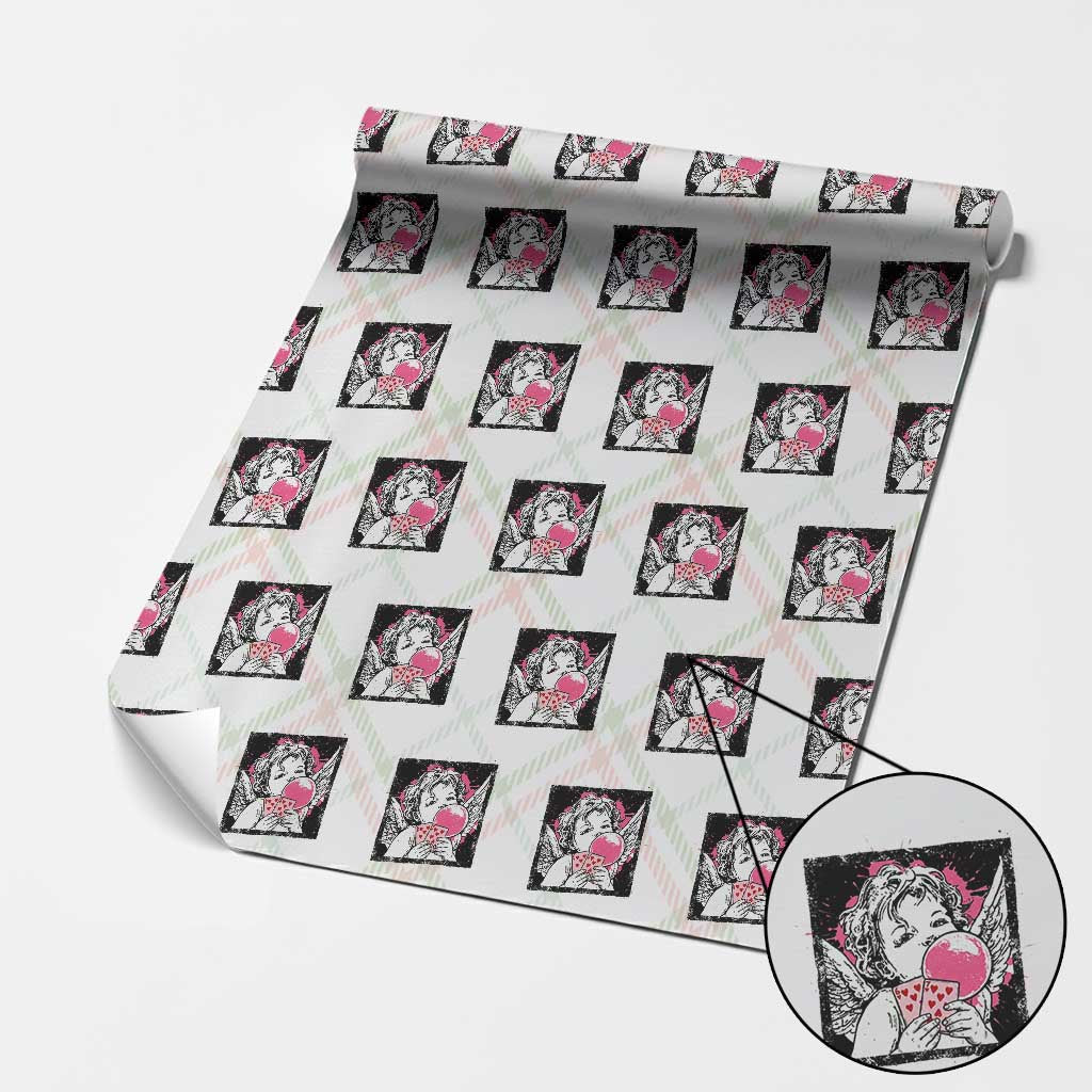 Funny 67 Valentines Wrapping Paper Roll Cupid Playing Cards Six Seven TS14 Christmas Plaid Print Your Wear