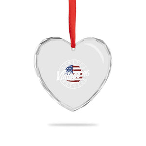 Funny 80th Birthday Heart Crystal Glass Ornament Vintage 1946 Stamp 80 Years Old American Flag TS11 Print Your Wear