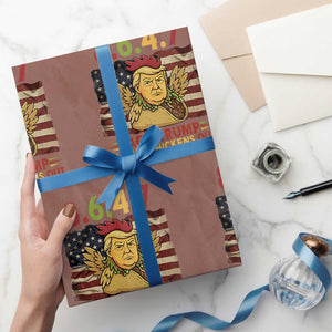 Funny 8647 Wrapping Paper Roll Taco Trump Always Chickens Out TS14 Mocha Print Your Wear