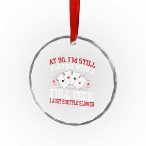 Funny 90th Birthday Crystal Glass Ornament Retro Funny 90 Year Old Cards Bday Gifts TS10 Print Your Wear