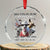 Funny Adult Humor Crystal Glass Ornament Throat Goat Meme TS12 Transparent Glass 3'' Circle Print Your Wear