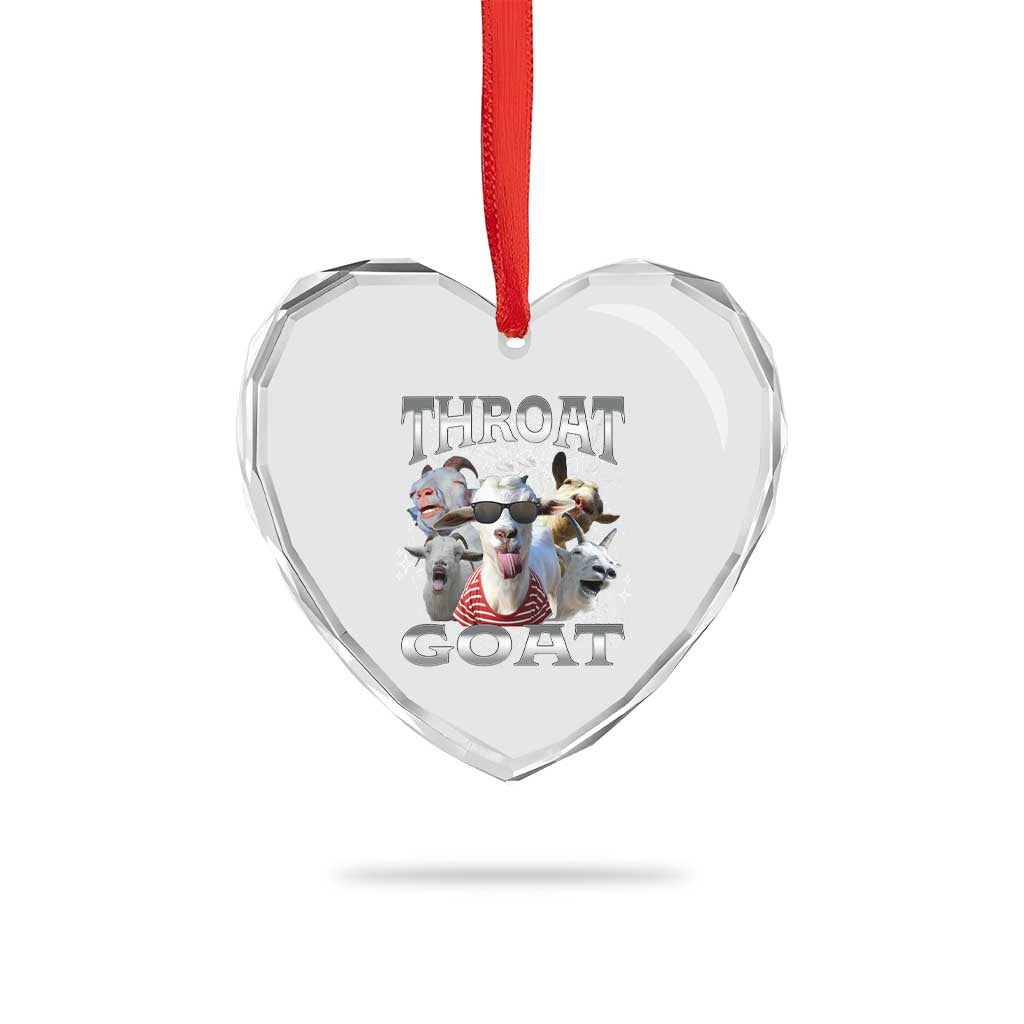 Funny Adult Humor Heart Crystal Glass Ornament Throat Goat Meme TS12 Print Your Wear