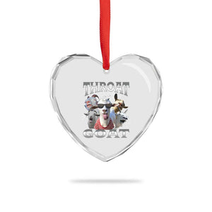 Funny Adult Humor Heart Crystal Glass Ornament Throat Goat Meme TS12 Print Your Wear