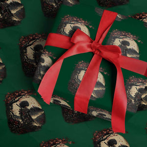 Funny African American Samurai Wrapping Paper Roll Japanese Art Black Warrior Sakura TS11 Green Print Your Wear
