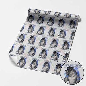 Funny Alpha Wolf Ironic Meme Wrapping Paper Roll Let Me See Your Feet TS12 Christmas Plaid Print Your Wear