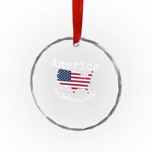 Funny America God Shed His Grace On Thee 4th of July Crystal Glass Ornament TS11 Print Your Wear