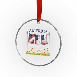 Funny America God Shed His Grace On Thee Crystal Glass Ornament 4th Of July Christian American Flag TS11 Print Your Wear